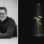 Matt Healey Head of Product and the John Cullen Lighting Polespring lighting flowers